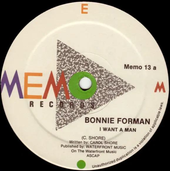 Bonnie Forman - I Want A Man (1984)