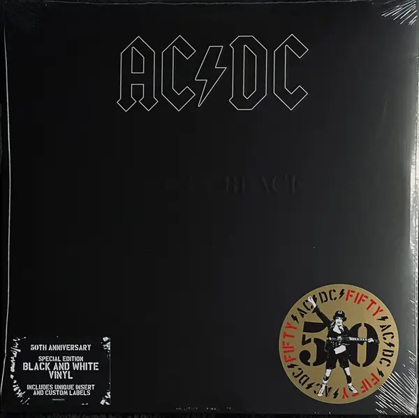 AC/DC - Back in Black (50th Anniversary Limited Edition Black and White Vinyl) 1980/2024
